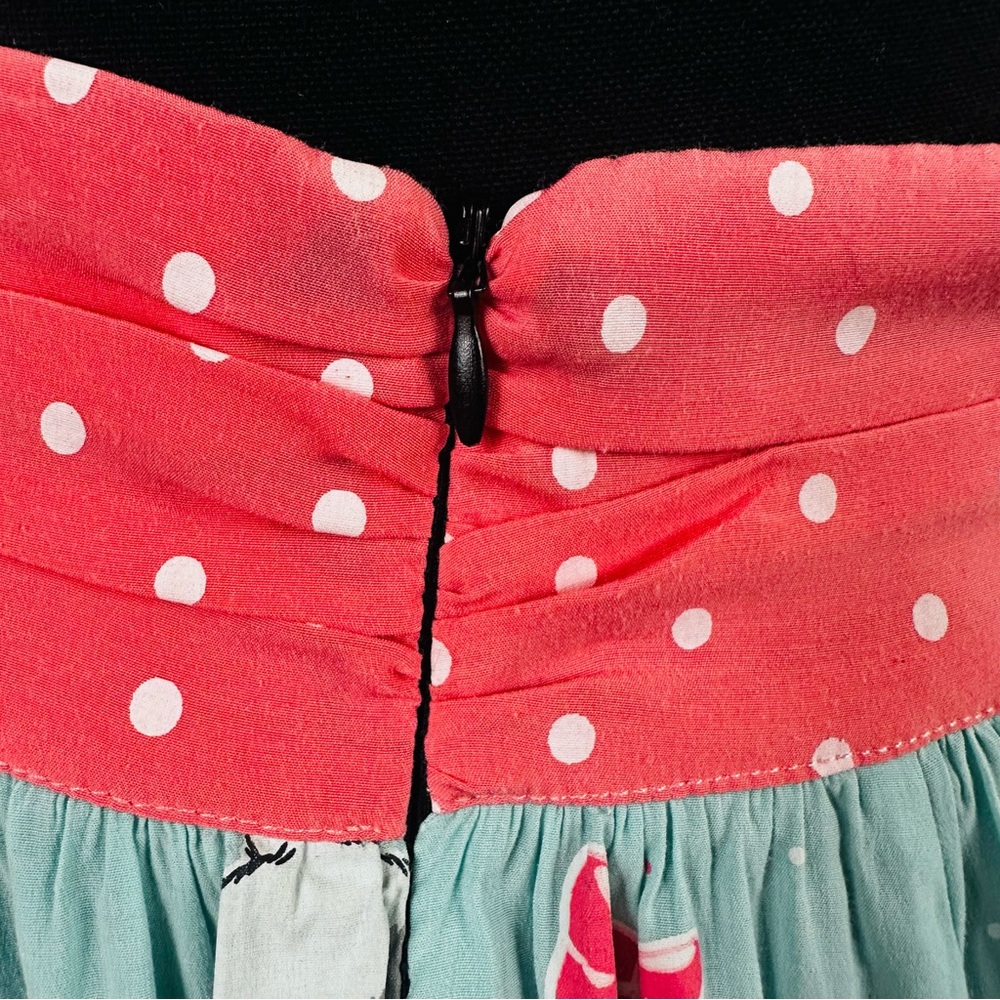 SOURPUSS JUNE SAILER KITTY 🐱 SWING SKIRT RETRO-INSPIRED SIZE (M) - Picture 8 of 10